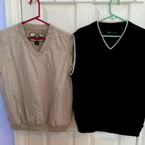 2 like new golf vests - size M